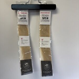 Donna Bella Premium Tape In Hair Extensions Platinum Ash Blonde #60 NEW 2 Pack